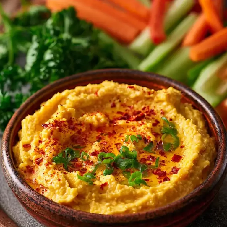 High-Protein Hummus Mit Gemüsesticks